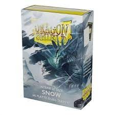 Dragon Shield: Japanese Matte Duel Snow (60ct) Sleeves